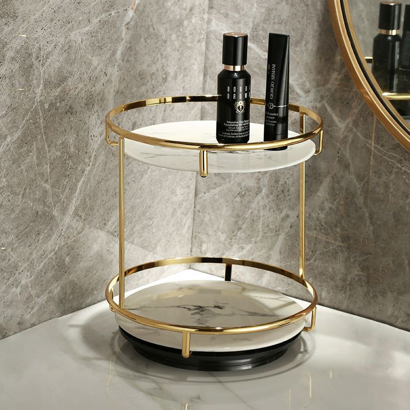 (BREAKING Guarantee)rotating marble vanity tier/cosmetic storage box ...
