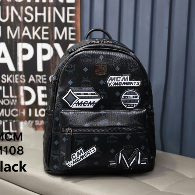 Handbag perempuan MCM Strack Victory Patch Backpack Code