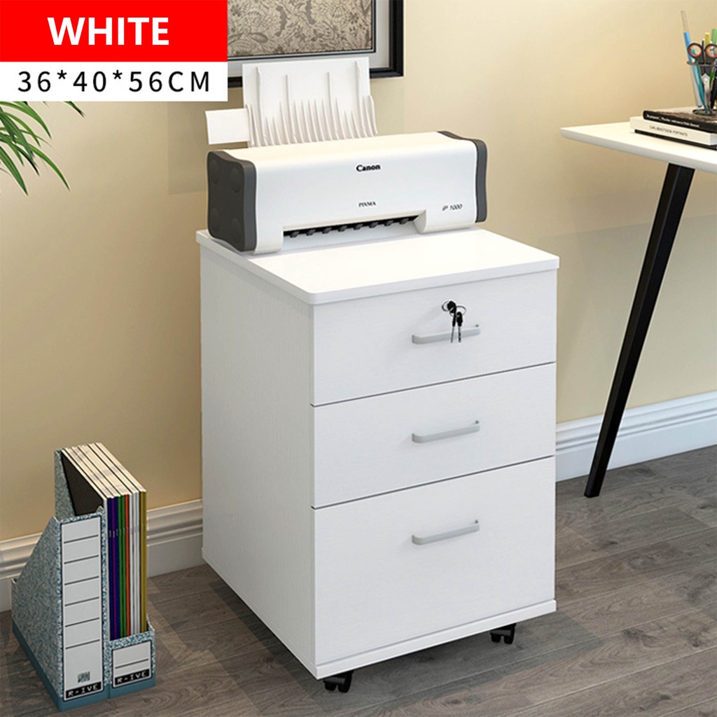 EE HOME Moveable File Drawer With Lock Filing Cabinet Locker Storage ...