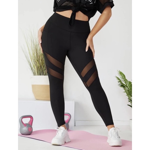 SHEIN gym legging / plussize sports pants /NEW ITEM ‼️ READYSTOCK
