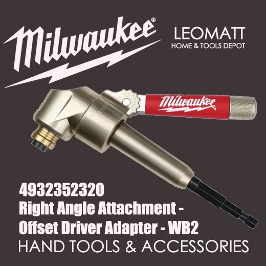 Milwaukee Right Angle Drill Attachment - Offset Driver Adaptor WB2