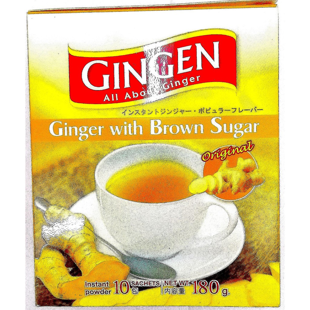 Gingen Instant Ginger Original Flavour With Brown Sugar 180g X 10s Exp 923 Shopee Malaysia