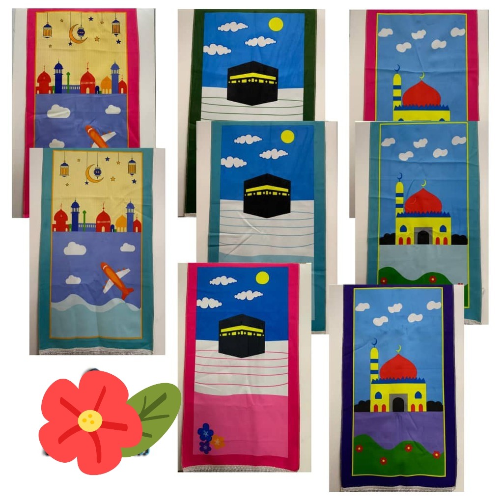Sejadah Kanak-Kanak Rindu Masjid | Shopee Malaysia