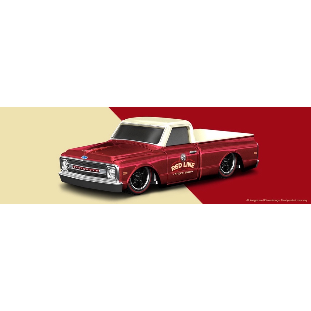 2021 Hot store Wheels RLC sELECTIONs Spectraflame Red 1969 CHEVY C/10 PICKUP TRUCK