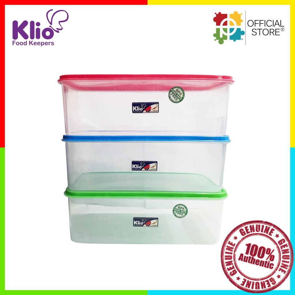 Klio Bread Loaf Box 3Pcs (Bread Keeper) (Random Colors) | Shopee Malaysia
