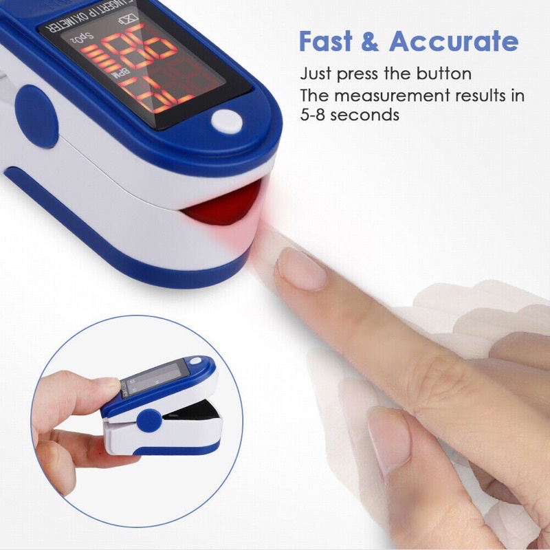 🔥New 7.7 Promotion🔥Portable Finger Oximeter Fingertip Pulsoximeter ...