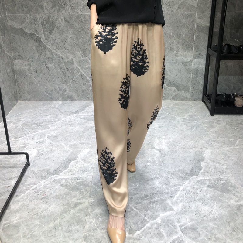 High waist slimming harem jeans women