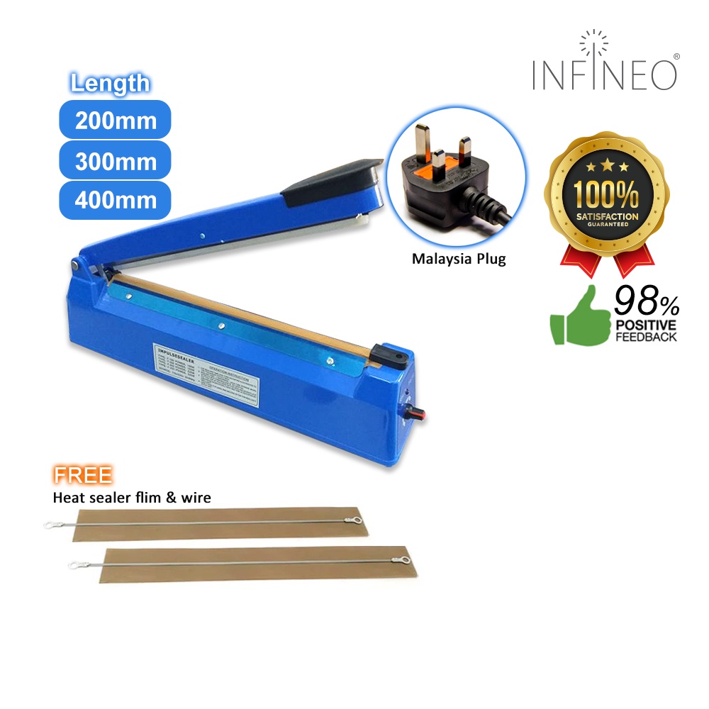 100mm] Impulse HEAT SEALER PLASTIC BAG FILM SEALING MACHINE - Foto 4