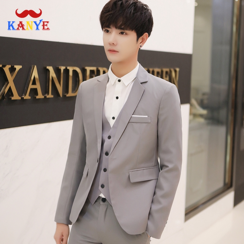 【M-5XL 7Colors】New Men's Korean Fashion Slim Jacket Casual Long Sleeve ...