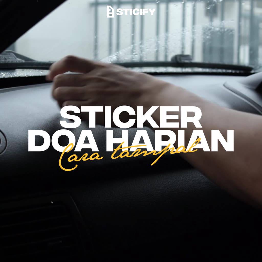 RMD005 Sticker Doa Harian ( Doa Masuk Rumah ) Sticker Kalis Air ...