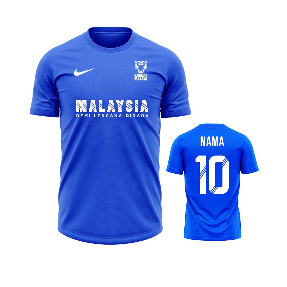 BAJU BOLA MALAYSIA + FREE CUSTOM NAMASET | JERSI MALAYSIA 2022 | JERSEY ...