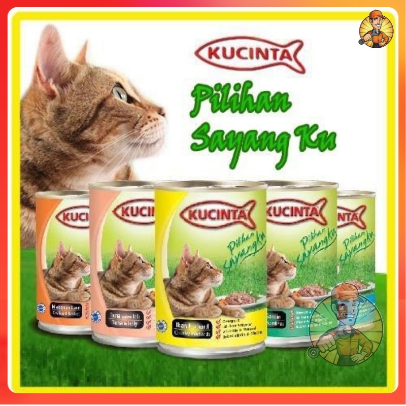 KUCINTA Cat Canned Food 400G Natural Omega 3S Provide With Anti