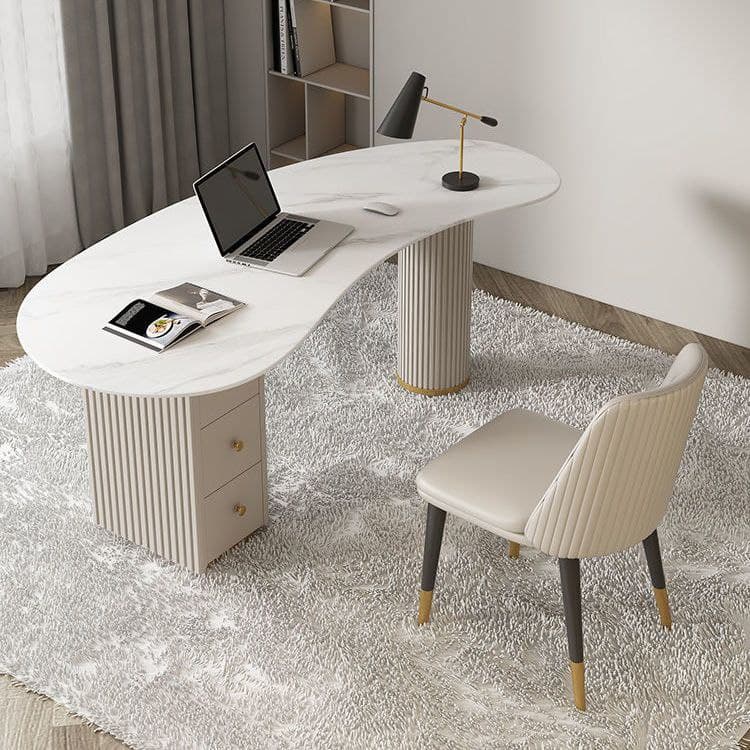 [PRE ORDER] ZENITH Irregular Office Table Luxury Modern Nordic ...