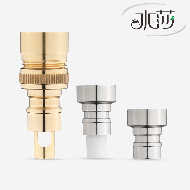 SHUISHA 304 Stainless Steel G1/2'' Faucet Tap Washing Machine Nipple