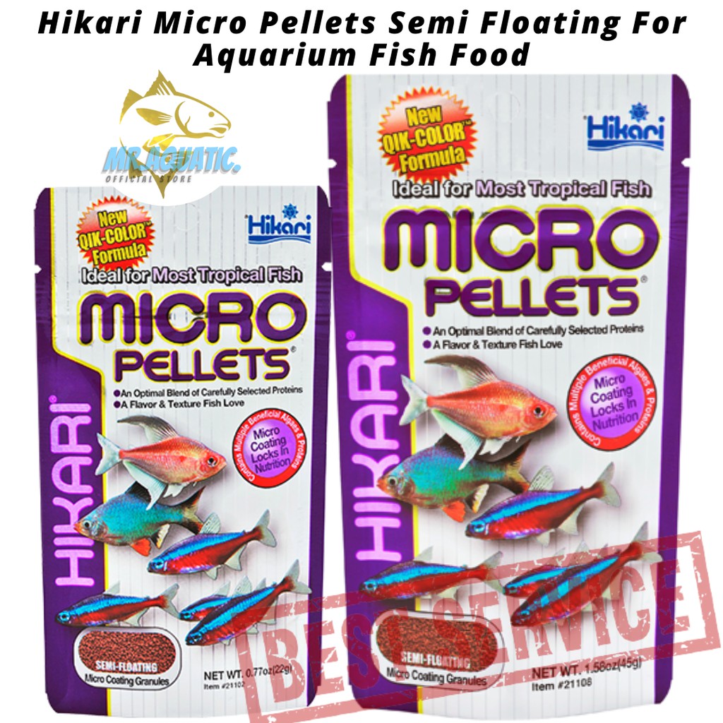 Hikari Food Tropical Fish Micro Pellets Small Semi Floating for