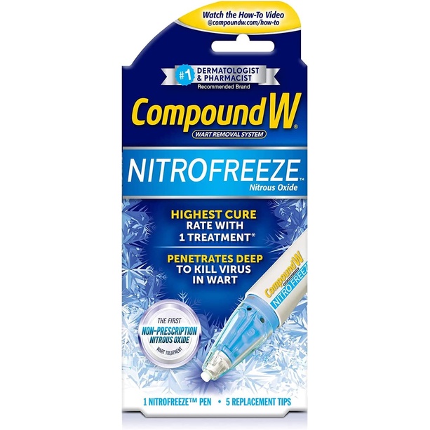 Compound W Wart Remover Strips NitroFreeze Freeze Off Fast Acting