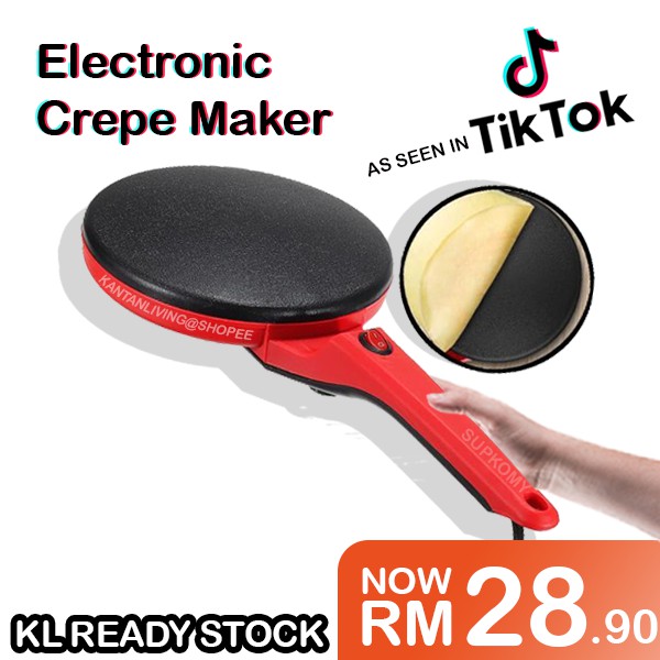 🔥【KL Ready Stock】🔥 Tiktok Hottest Portable Electronic Crepe Maker Kuih