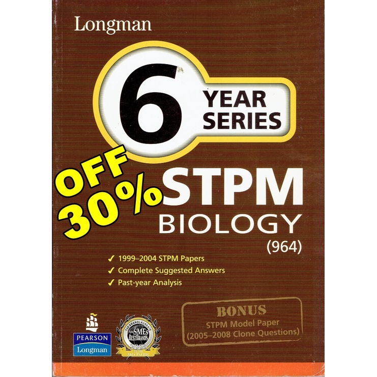 READY STOCK - 6 YEAR SERIES STPM BIOLOGY (964) | Shopee Malaysia