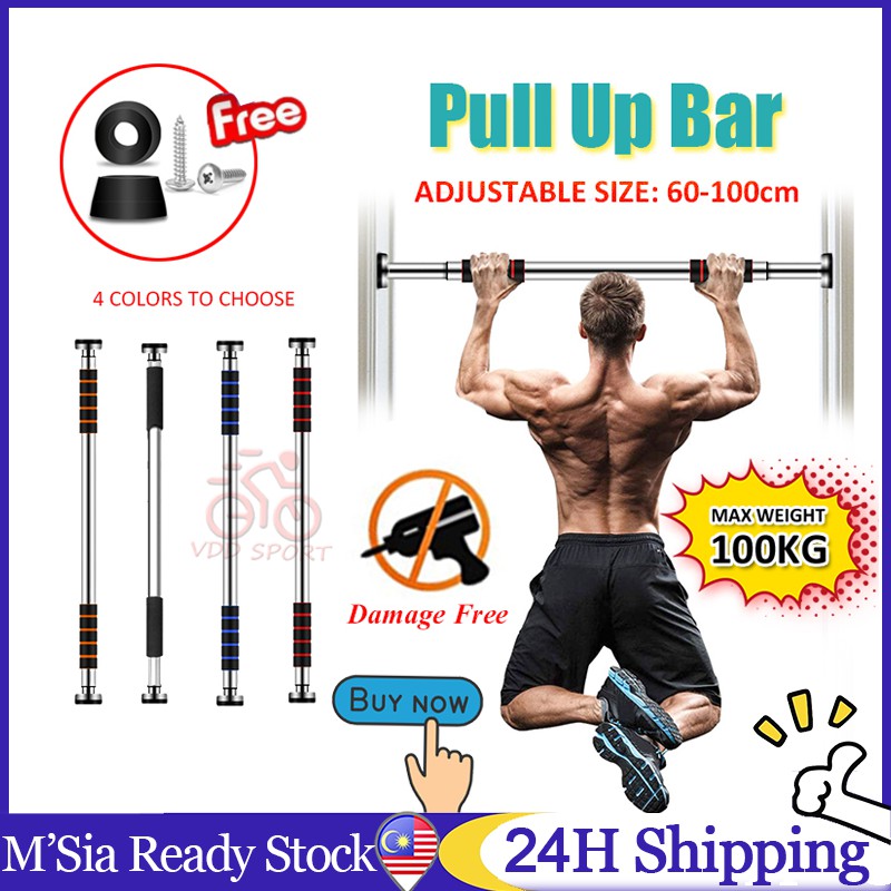 Door Way Pull Up Bar Workout Gym Pull Up Bar Exercise Fitness Push Up Bar Adjustable Pull Up Bar