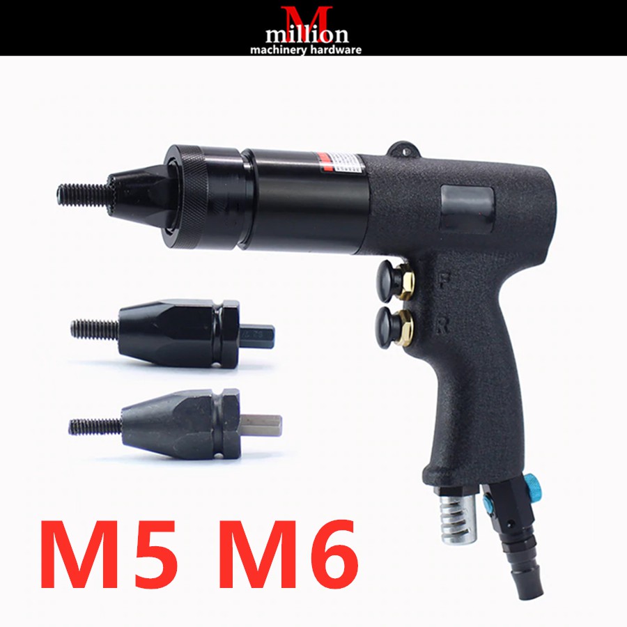 M3 M4 M5 M6 M8 M10 M12 Pneumatic Air Rivet Nut Guns Riveter Insert ...