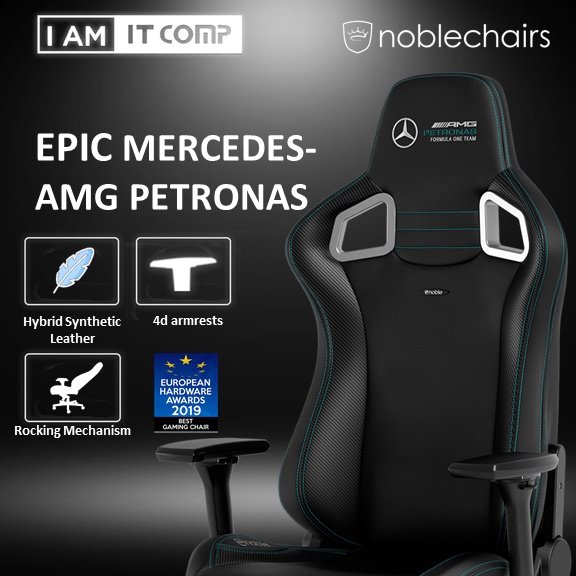NOBLECHAIRS EPIC Gaming Chair MercedesAMG Petronas Motorsport 2021 Edition Shopee Malaysia
