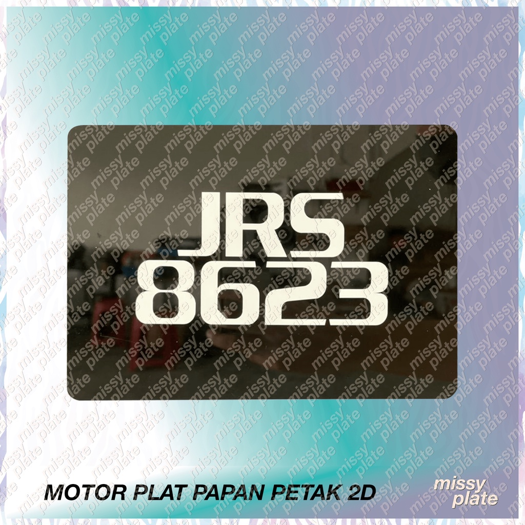 Number Plate Motor Tanam 2D / No Plat Tanam / No Plate Motor/ Y16ZR EX5 ...