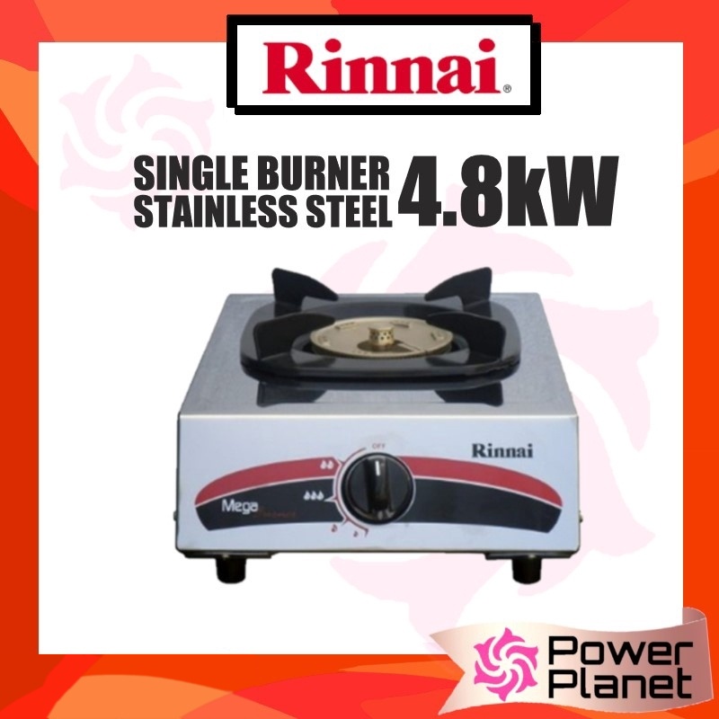 Rinnai Gas Stove RI511M Single Burner Stainless Steel Shopee Malaysia