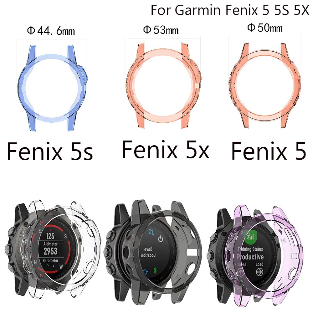 Protector Case Cover For Garmin Fenix 5X 5S 5 Plus Smart Watch Shell Protective Case Soft Ultra Slim Clear TPU Shopee Malaysia