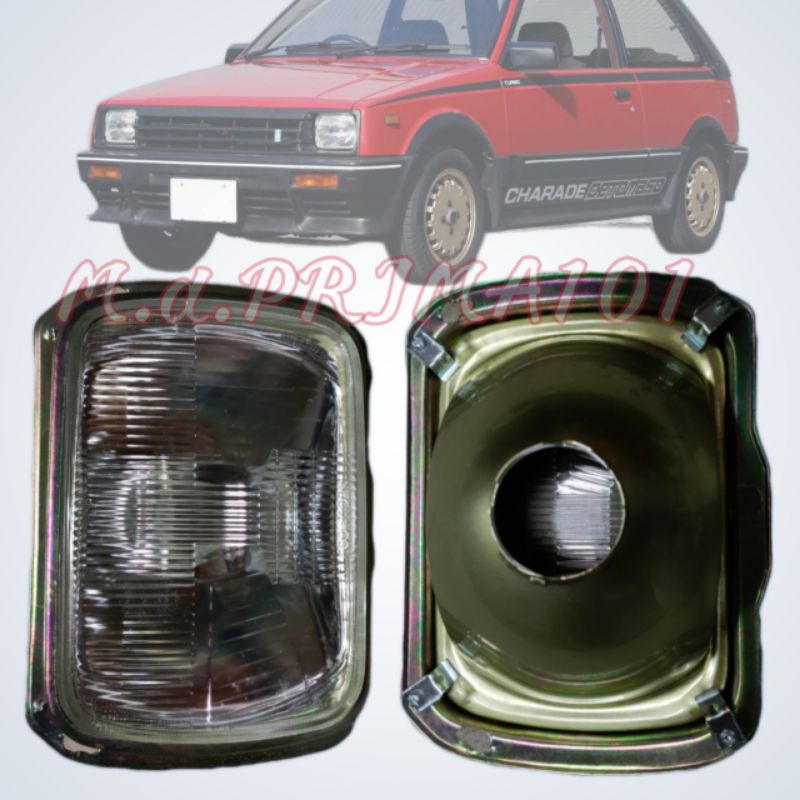 Daihatsu Charade G11 H4 Head Lamp Rim Cover Light Base Square