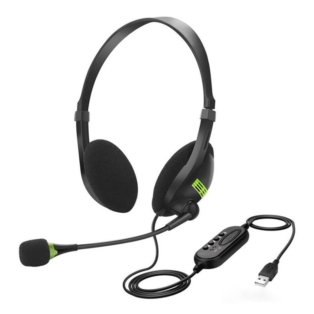 USB Headset With Microphone Universal PC Computer/Laptop/School/Stereo ...