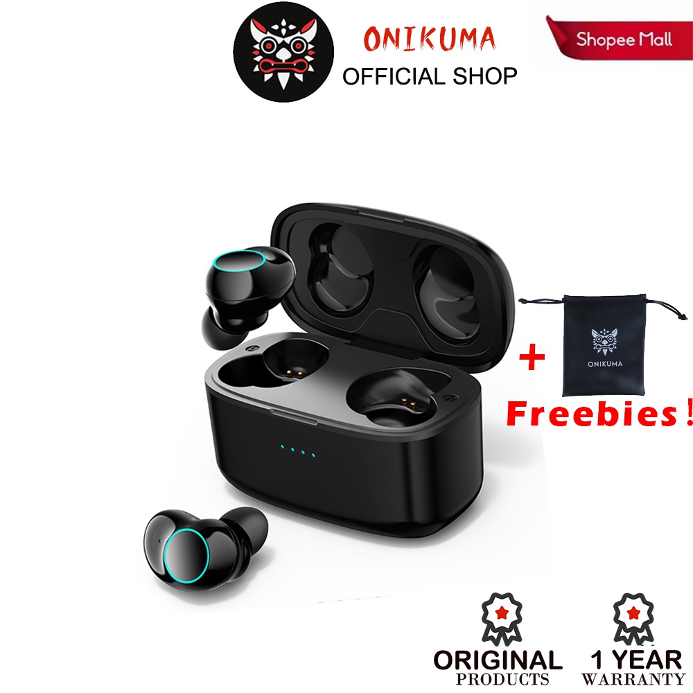 ONIKUMA T3 Waterproof Wireless Earphones Charging Case Noise ...