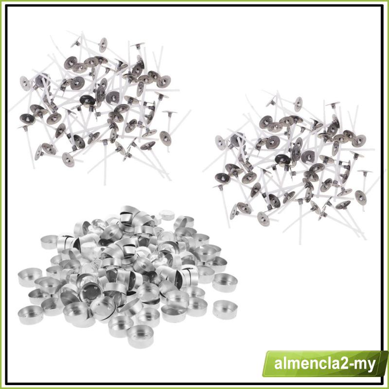 [AlmenclafdMY] 400 Aluminium Tealight Empty Case Tin DIY Tea Light