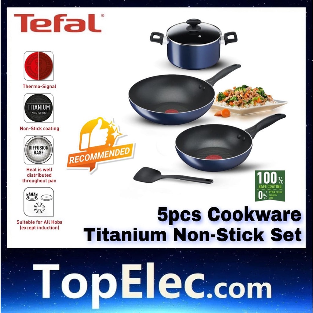 Online Exclusive Bundle Tefal Clear Cook Pcs Set B S Frypan