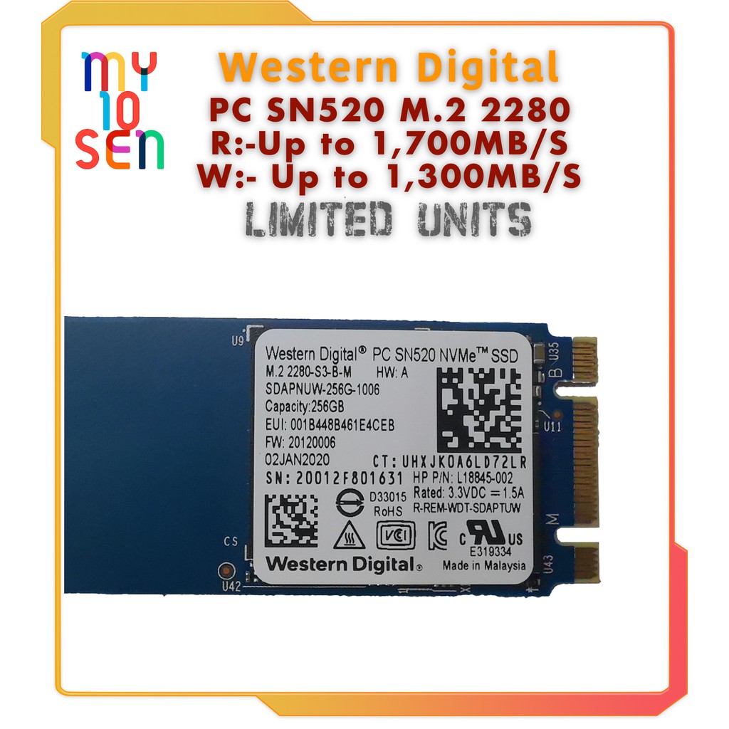 Wd sn520 clearance