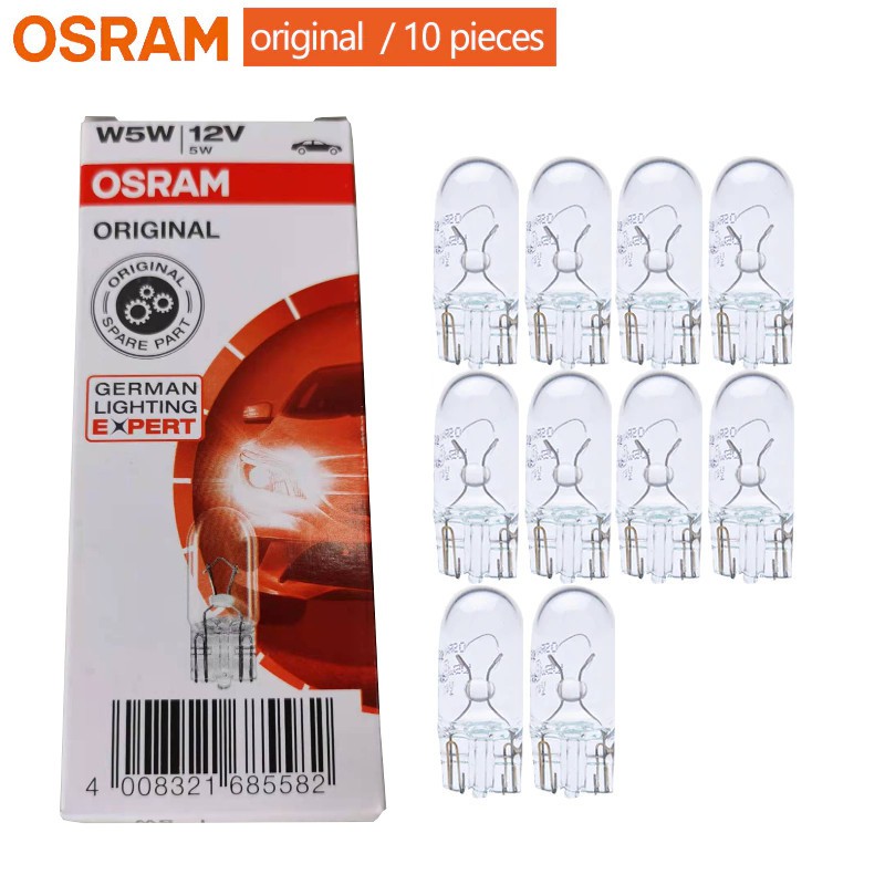 Original Osram 2825 (T10) 4090 12V W5W Car Bulb (10pc/Box) | Shopee ...