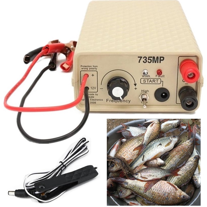 Fishing Machine Electric Inverter Fish Shocker Stunner, 12V Susan 735M