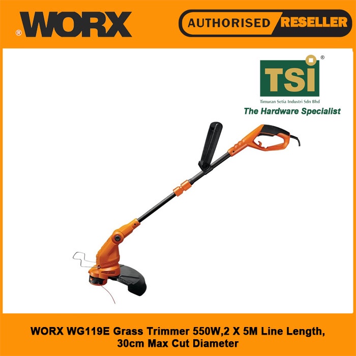 Worx GRASS Trimmer / Edger 550W 30CM (WG119E) | Shopee Malaysia