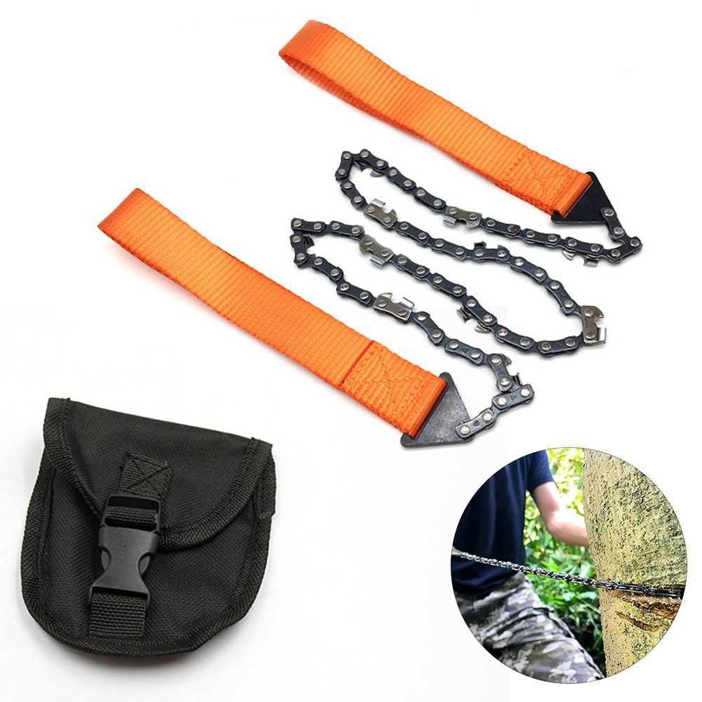 Pocket Chainsaw Survival Chainsaw Outdoor Portable Chainsaw for Camping Hunting Tree Cutting
