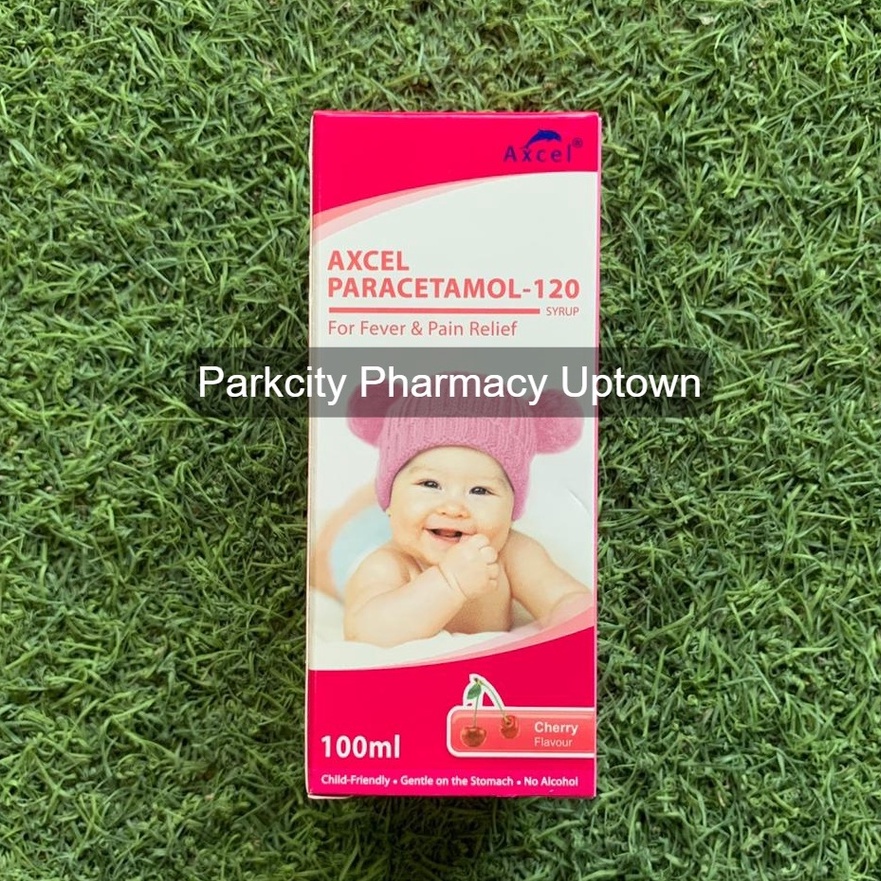 Axcel Paracetamol 120mg 100ml ( Cherry Flavour ) 50 1437 | Shopee Malaysia