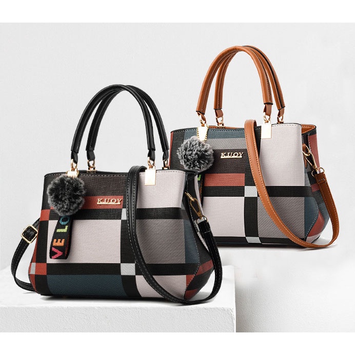 [ReadyStock] Women Fashion Bag Large Volume Big Handbag Beg Tangan ...