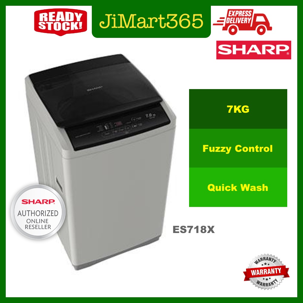 Sharp 7kg Fully Auto Washing Machine ES718X | Shopee Malaysia