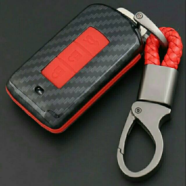 Smartkey Carbon key Case Mitsubishi Outlander Pajero Xpander key Cover ...