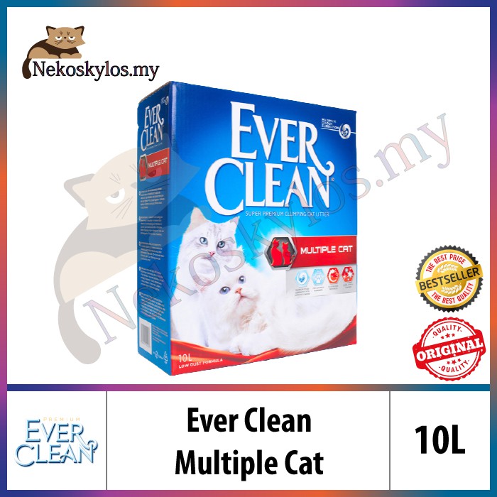Everclean Multiple Cat 10L Cat Litter Shopee Malaysia