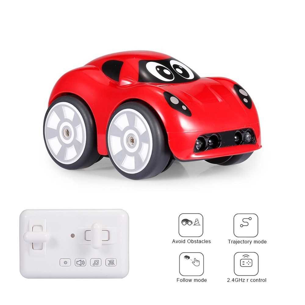 RC Car for Kids Mini Car Object Avoidance Follow Mode Track Drive Sound ...