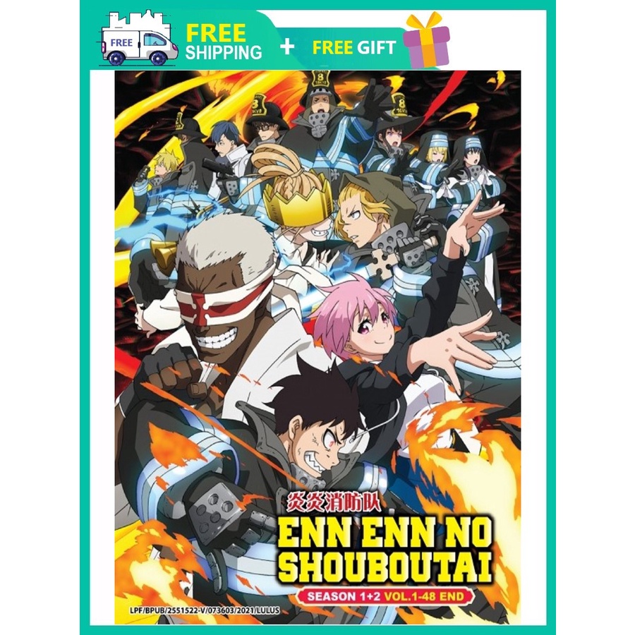 ENN ENN NO SHOUBOUTAI (SEASON 1+2) 炎炎消防队 FIRE FORCE ( ANIME TV SERIES DVD :  2019 ) | Shopee Malaysia