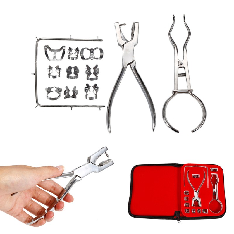 Rubber Dam Kit Punch Clamps Forceps