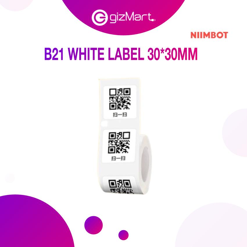 NIIMBOT B21 WHITE LABEL 30*30MM - 230 PCS | Shopee Malaysia