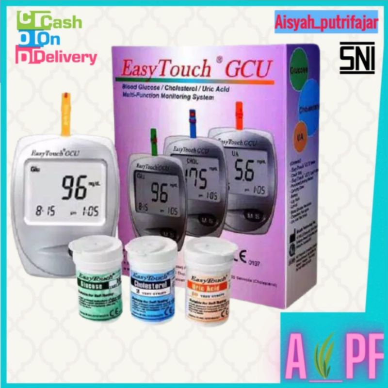 Easy Touch GCU 3 In 1 Easy Touch Tool (GCU Blood Sugar, Cholesterol ...