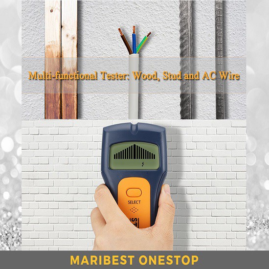 Stud Finder Multifunction Wall Scanner LCD Display Studs AC Voltage