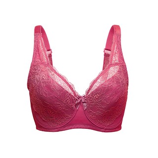 FallSweet Full Cup Plus Size Bras For Women Push Up Bra Underwire Lace Thin  Cup Brassiere D E Cup